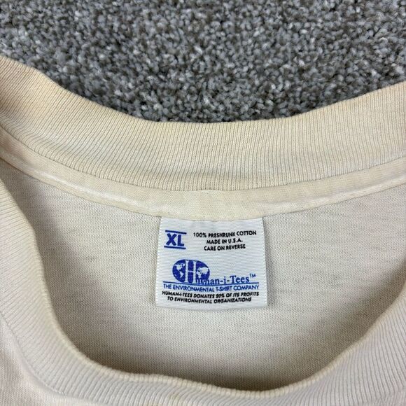 Vintage Human I Tees Eagle Shirt Mens XL White Let Your Spirit Fly Nature Animal - Picture 4 of 7